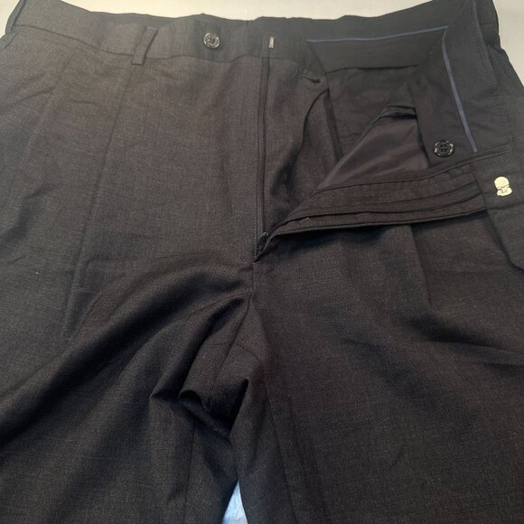 Brooks Brothers Loro Piana Italy Wool Slacks Mens Pleated Cuffed Trousers Pants - Picture 8 of 16